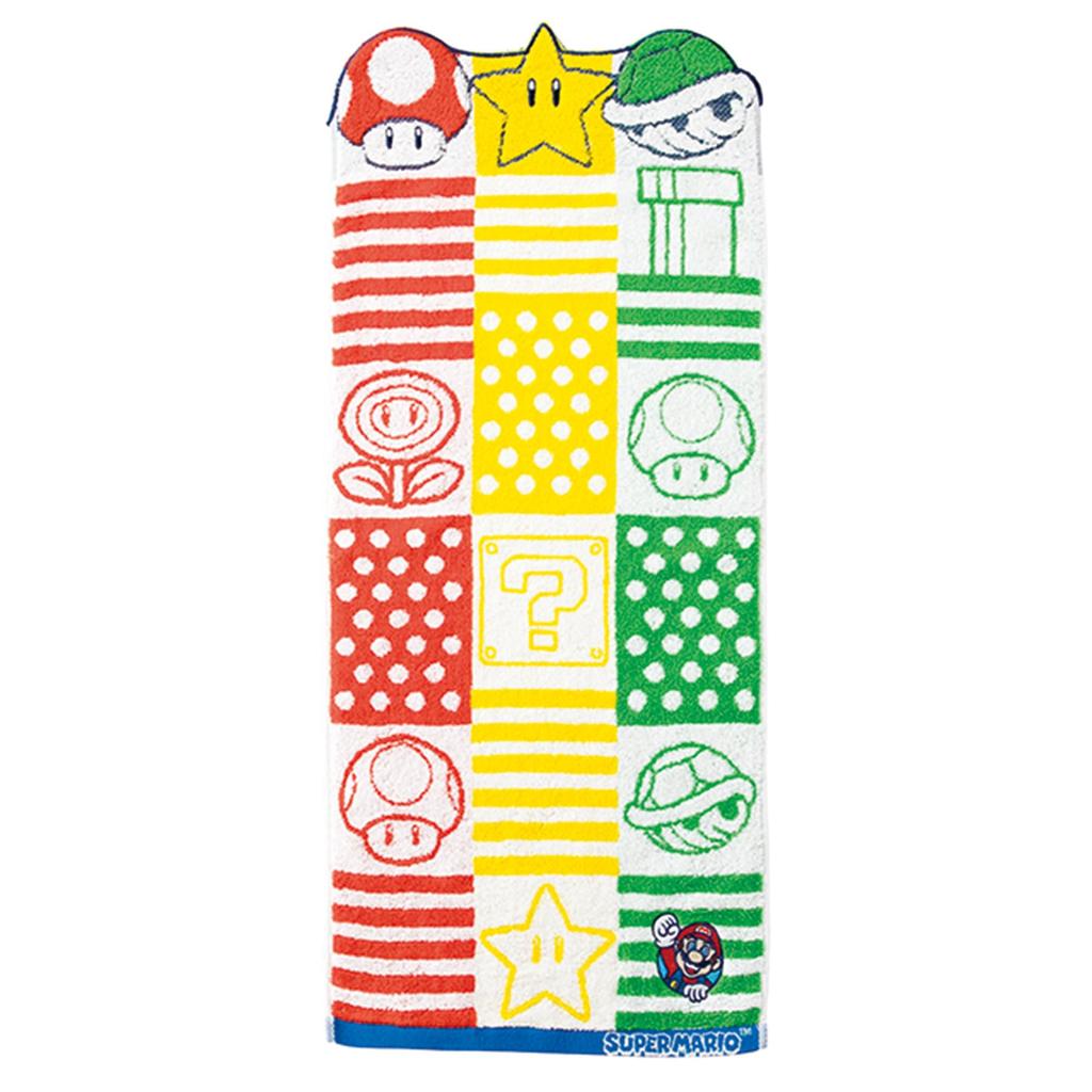 Marushin Face Nintendo Chambre Organic Antibacterial and 4485017100 Towel, Mario, Mario, 100% Cotton, Deodorizing,