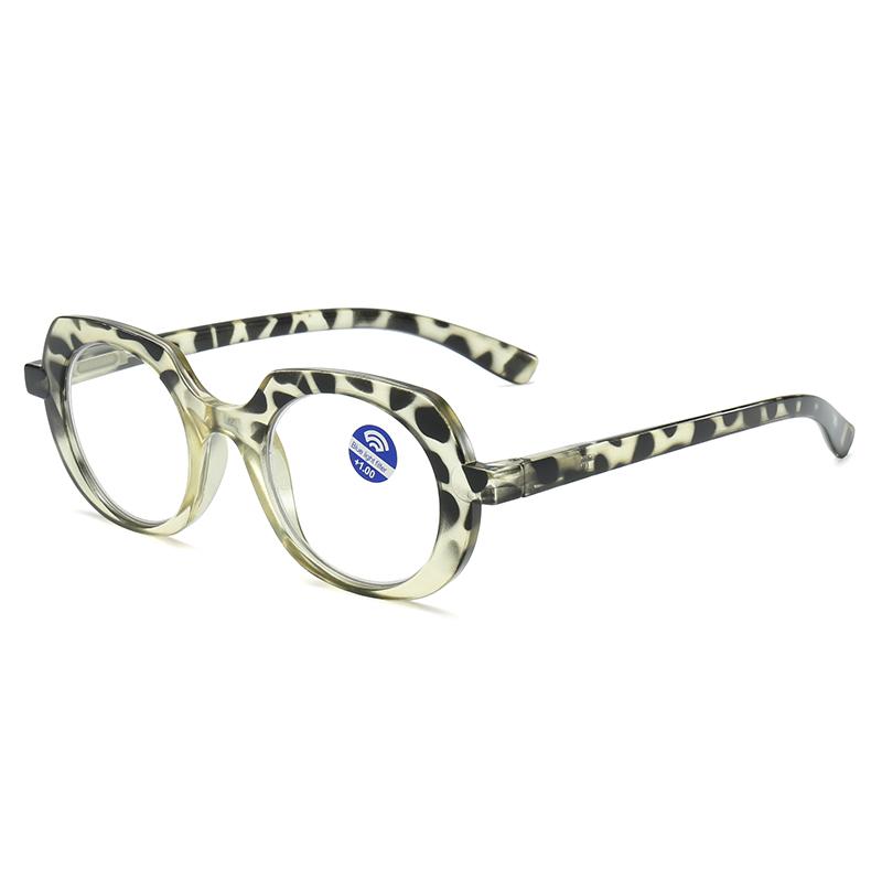 Retro High End Oval Anti Blue Light Reading Glasses Classic Personalized Versatile Design 422
