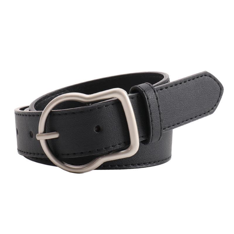 New Korean-style Fashionable Alloy Buckle Women's Belt, Versatile Jeans, Decorative Strap, Smooth and High-end Waist Belt for Women