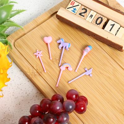 Home Cartoon Fruit Fork Unicorn Dinosaur New Old Leaf Five-pointed Star Fish Cat Flamingo Set