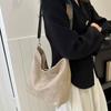 Elegant PU Leather Tote Bag Large Capacity Bucket Bag Ins Vintage Shoulder Bag  Streetwear