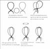 Folding Wig Stand Holder Plastic Adjustable Portable Barbershop Fashion Model Display Holder
