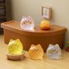 Glowing Ghost Cat - Colorful Cute Cat Mini Figurine, DIY Scene Decoration Accessory, Mini Desktop Ornament, Glows In The Dark