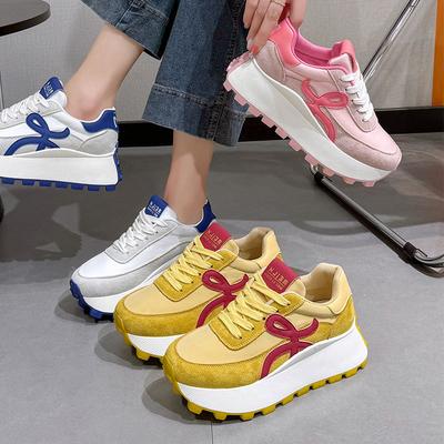 Platform-soled Forrest Gump Shoes Women's New Spring and Summer Breathable Sports Heightening Versatile Casual Dad Shoes