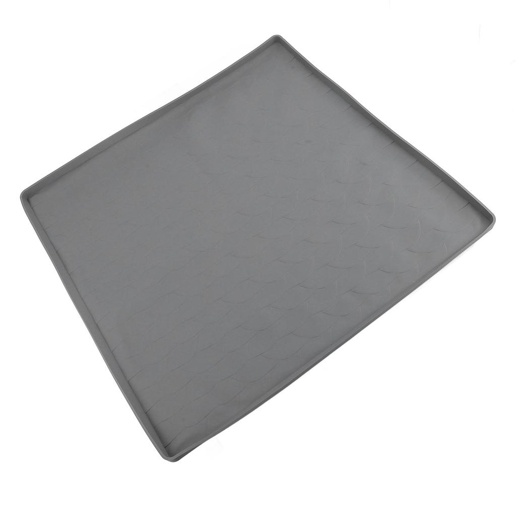 Washer and Dryer Top Mat 23.6 X 23.6in Silicone Top Cover Pad for Laudry Machine Dryer Gray