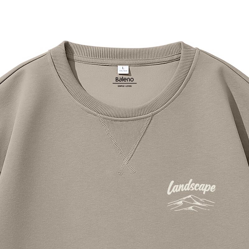 Baleno Men's Autumn Graphic Crew Neck Sweatshirt