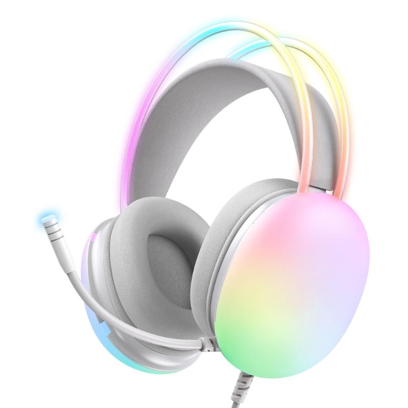 Gaming Headphone Adjustable Headband Headphone Over Ear Adjustable Headband for Travel Office Cellphone PC Accessories