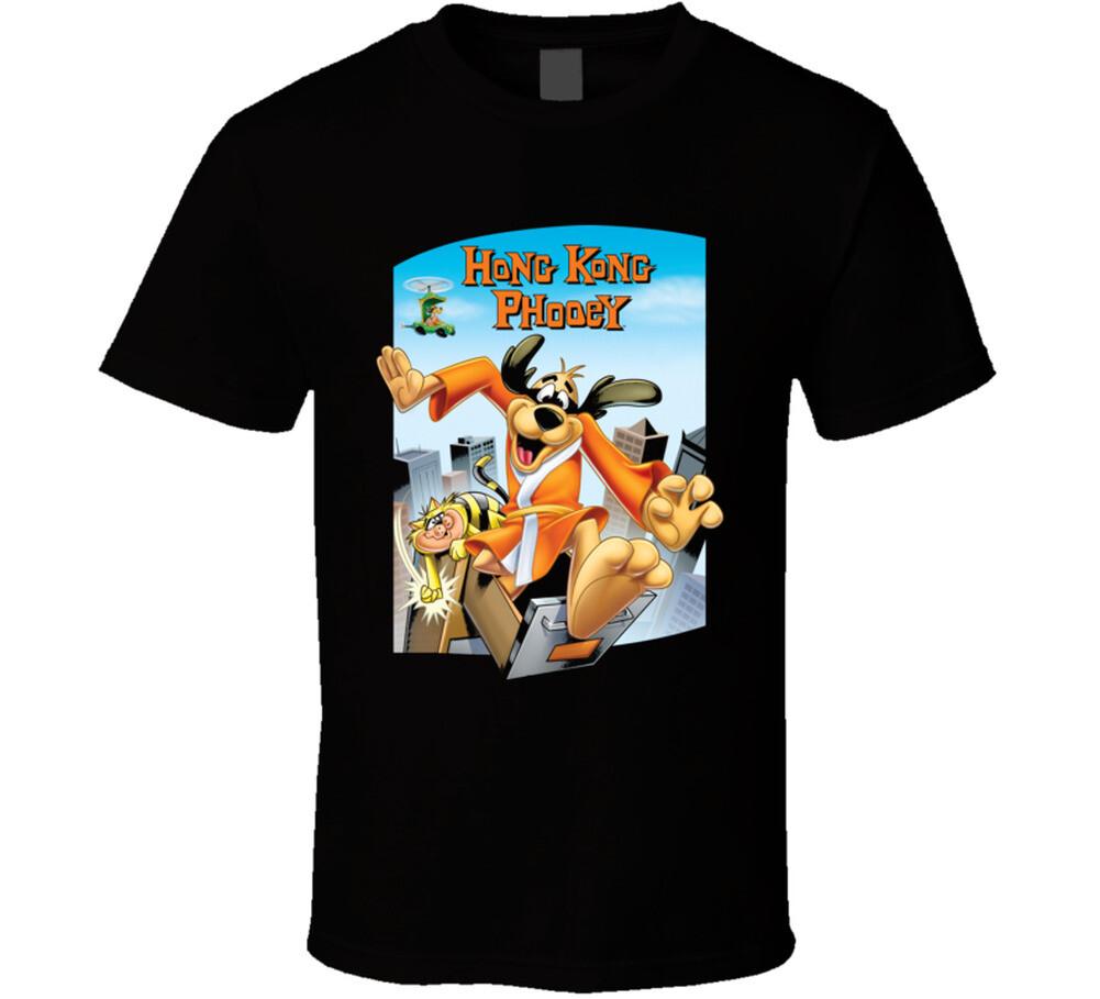 Hong Kong Phooey Cartoon T Shirt Mens Womens Tees Top 3XL