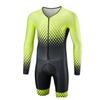 Conjunto de Traje de Ciclismo Los Últimos Trajes de Triatlón para Hombre Maillots de Ciclismo Equipo Profesional Ropa de Bicicleta con Cremallera Mono de Manga Larga Trajes Secos