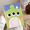 Holder Cover Tablet Case For iPad Pro 2025 Pro 11th 10th 9th 8th 7th 12.9inch Mini 6 7 Air 4 5 M3 M2 1 2 M4 11inch Green Cartoon
