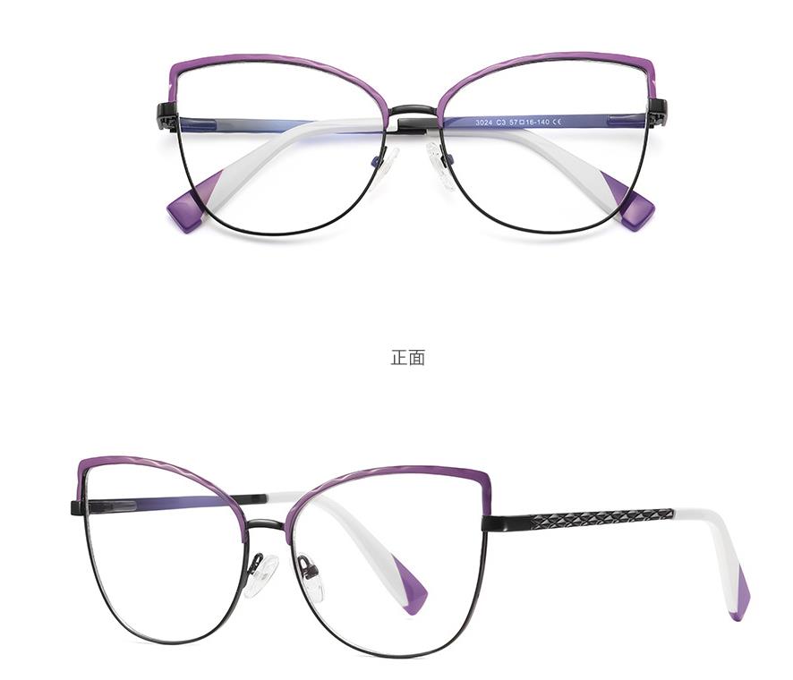 Vision Correction Glasses For Myopia Women 0 To -6 0 Metal Cat Eye Anti Blue Light Trendy Transparent Computer Glasses