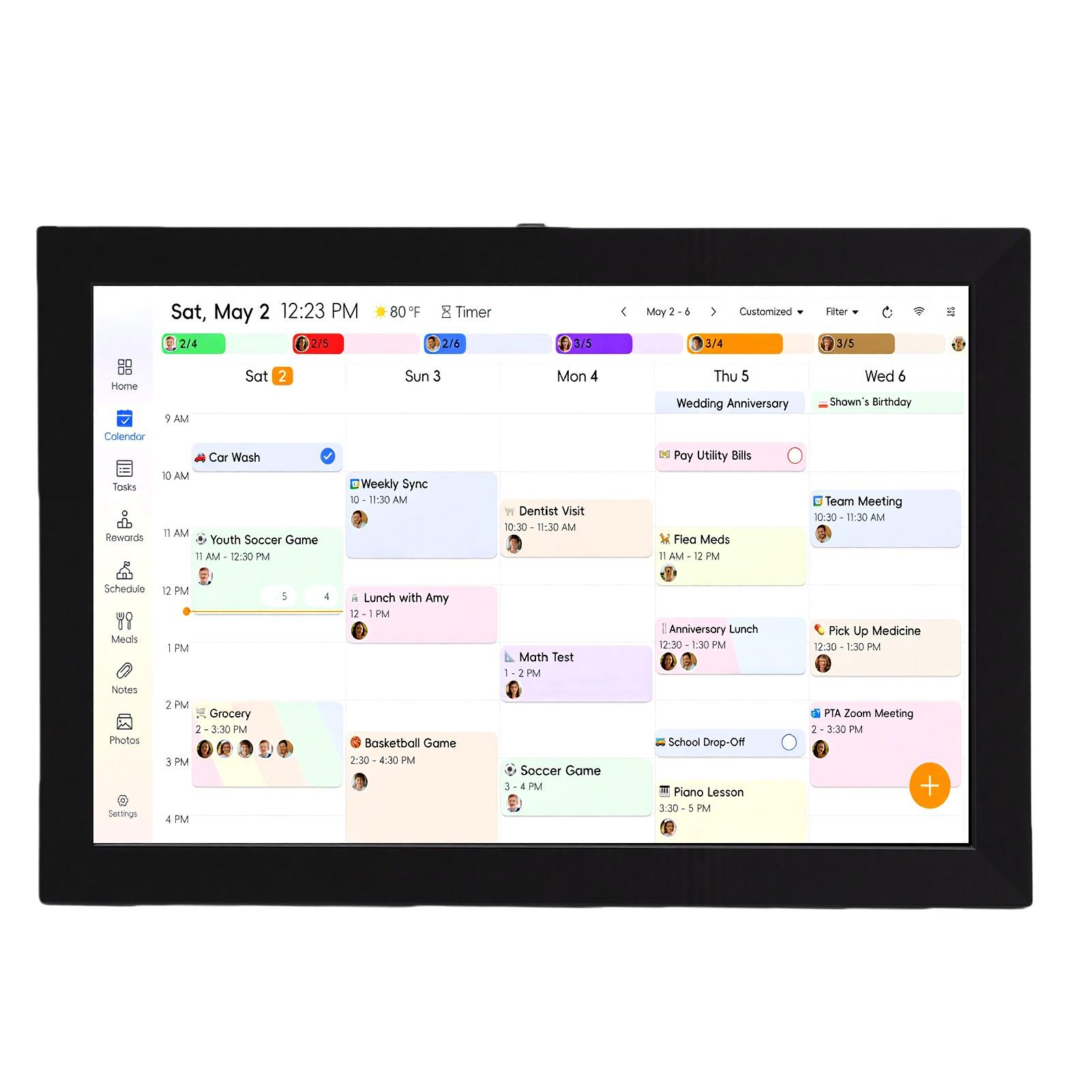 Smart Digital Calendar 10.1in Wall