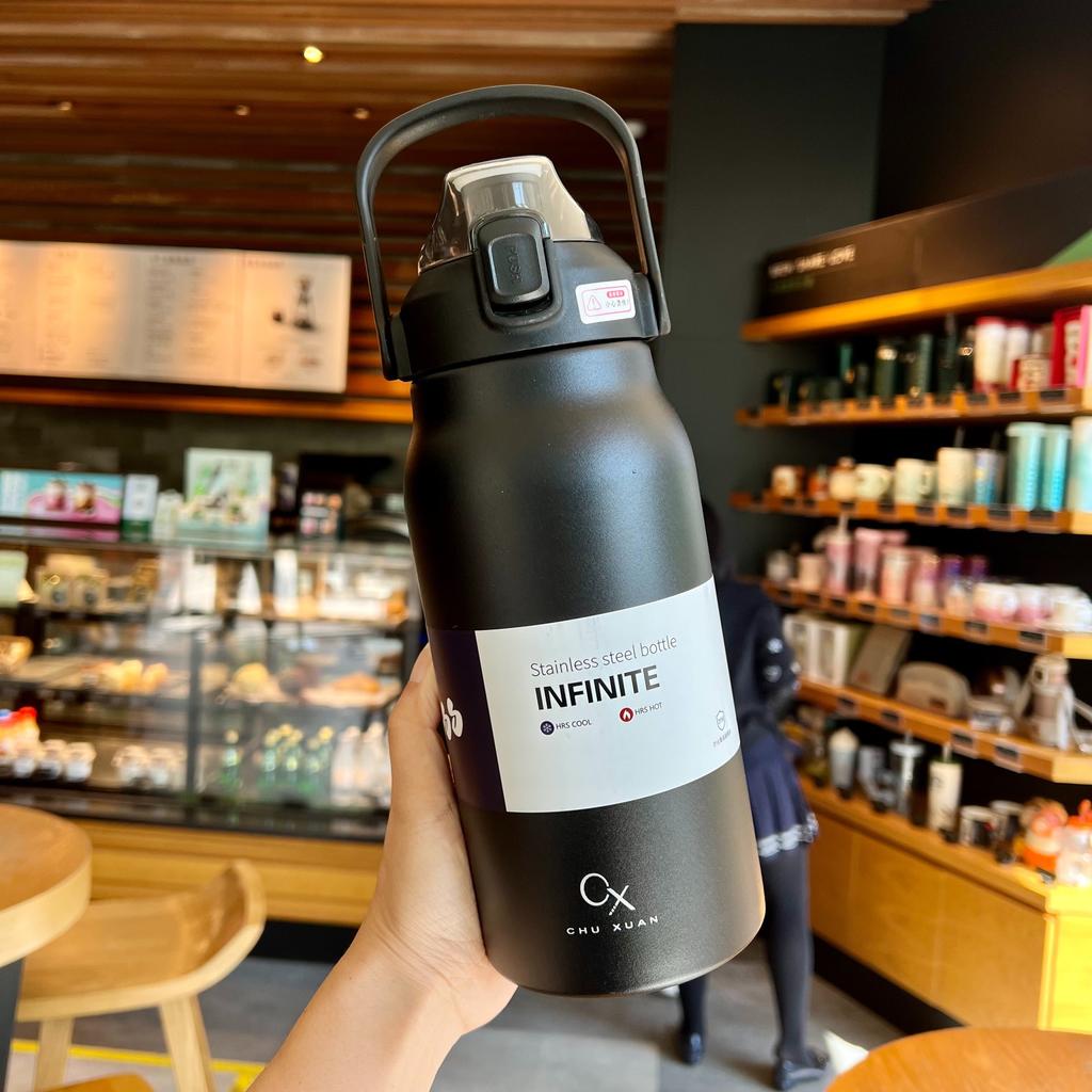 Tumbler Thermo Bottle Large Capacity With Straw Stainless Steel Thermal Water Bottle Cold and Hot Thermos Cup Vacuum Flask Gym