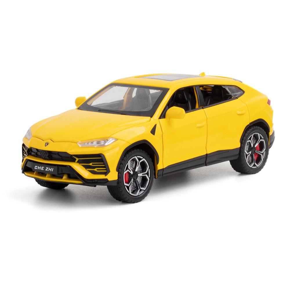 1:24 Scale HURACAN STERRATO URUS Car Model Toy Metal Diecast Sound Light Shock Absorption Models Hobby Presents for Children