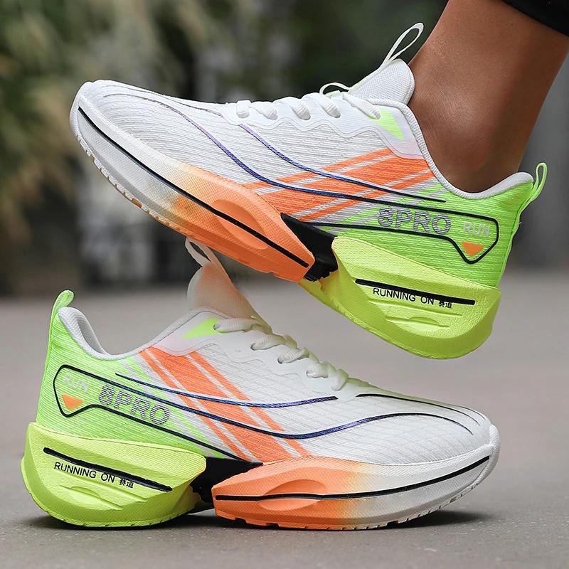 Basketball Men Tennis Running Shoes Fashionable Carbon Plate Sports Training Shoe Outdoor Anti Slip Shock-absorbing Tennis Shoes