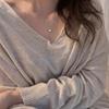 Retro Korean Style Rhinestone Clavicle Necklace for Women - Trendy, Simple, & Fashionable Jewelry