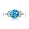 Colored Gem Fireworks High Carbon Diamond Women's Birthday Stone Ring