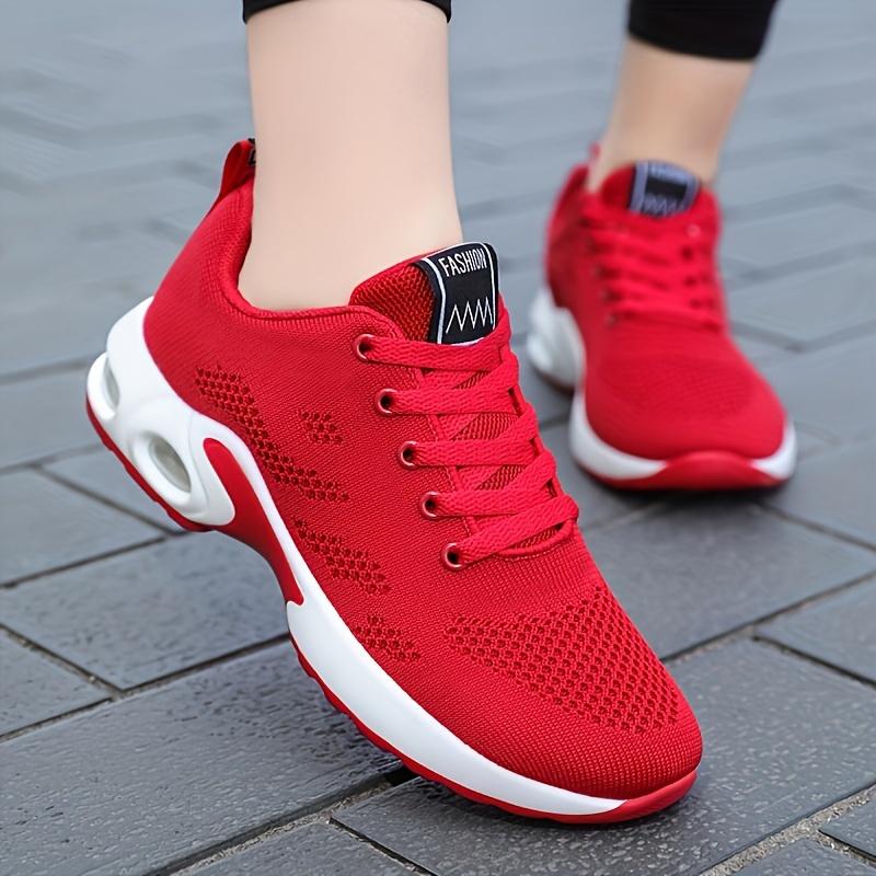 Lightweight Mesh Lace-up Sports Shoes, Fashion Cushion Running Sports Shoes, Women's Shoes