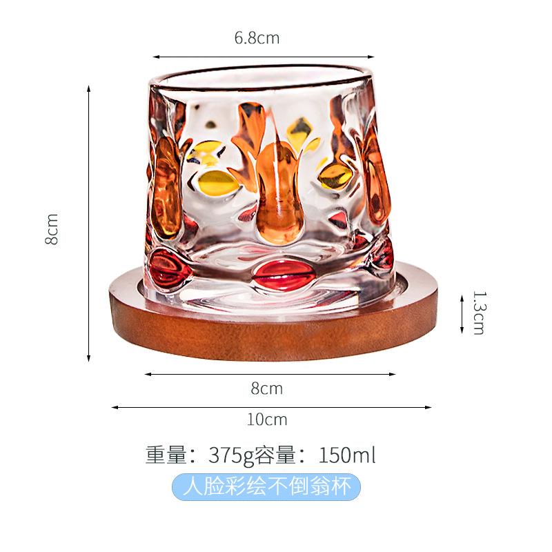

Взрывы расписанный винный стакан для виски бытовой стакан вращающаяся гироскопическая чашка стакан для декомпрессии с основанием
