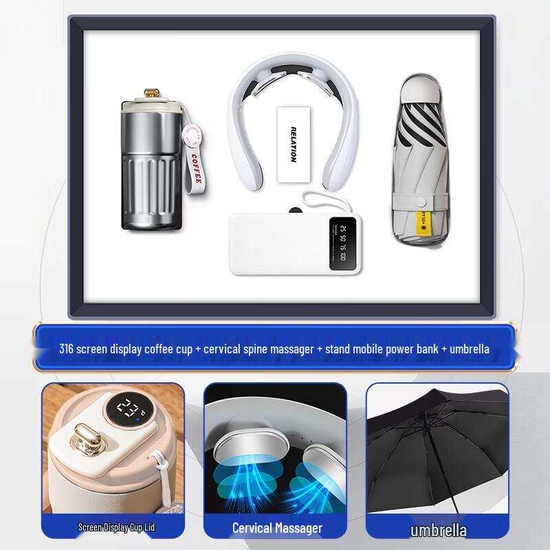 Business Gift Set with Coffee Cup and Tech Accessories