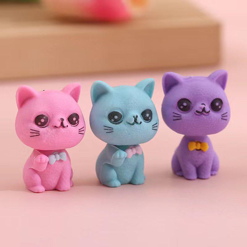 Cute Cartoon Cat Eraser - Perfect Student Gift & Study Supplies Reward