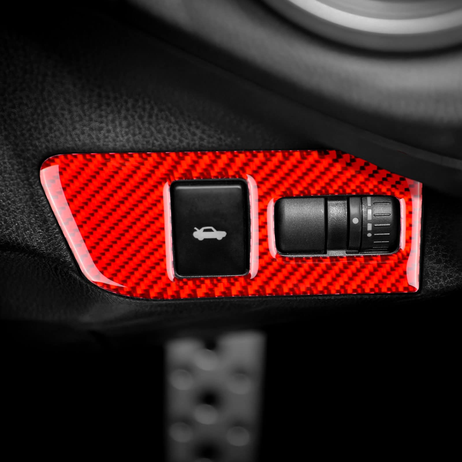 

AIRSPEED Subaru BRZ ZC6 Toyota 86 ZN6 Trunk Frame Cover Button Decoration Interior Parts красный