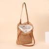 Cotton Rope Woven Literary Bag Bag Tote Bag Women's Bag Retro Sketch Woven Bag Hollow