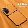 For Redmi Turbo 4 4 Pro leather texture built-in magnetic TPU soft edge anti-drop anti-fingerprint phone case