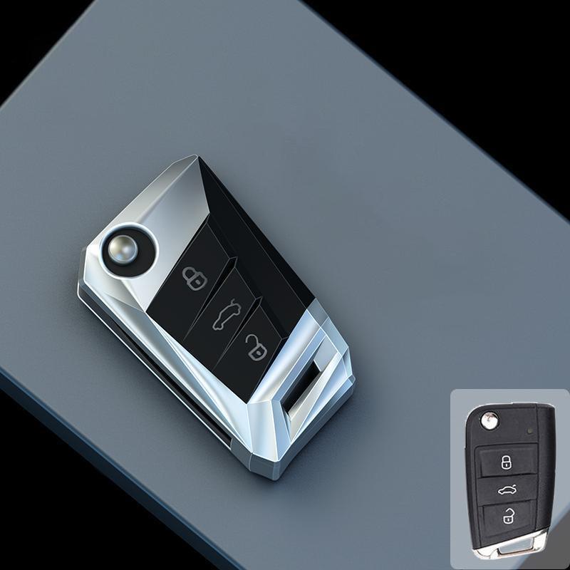 High-end Zinc Alloy Car Key Case Cover for VW Volkswagen Golf 8 MK8 Skoda Octavia A8 2021 SEAT Leon MK4 Camouflage