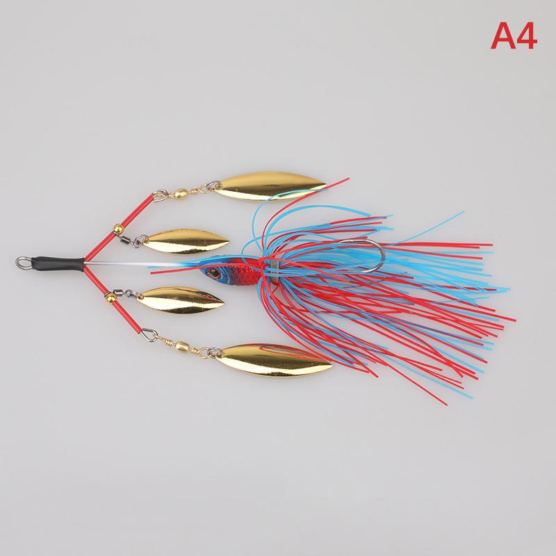 

Lunker Spinner Baits Hard Fishing Lure 23G Noisy Buzz Rotating Blade Bubble Vibration Tandem Spin Willow Bass Trout Perch Pike