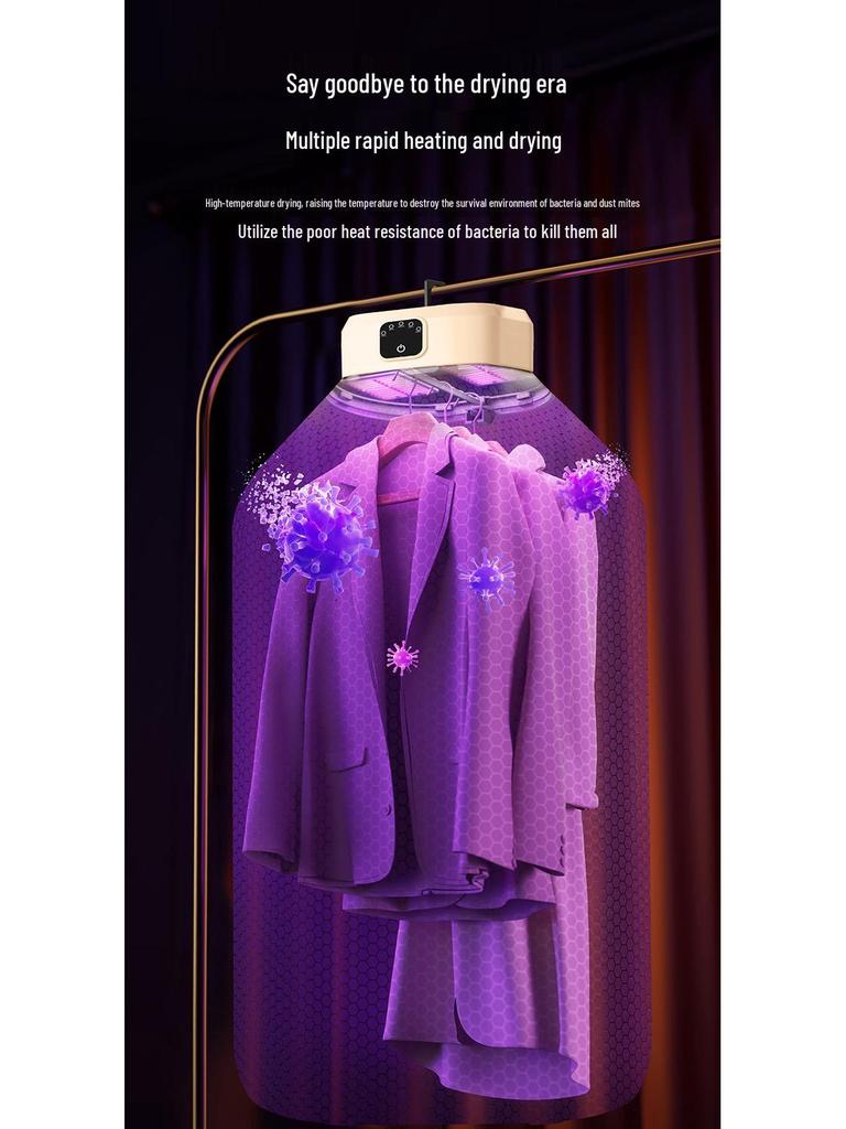 Tragbarer Faltbarer Wäschetrockner: Keine Installation, Schnelltrocknend, Wandmontierbar für Reise- und Wohnheimgebrauch