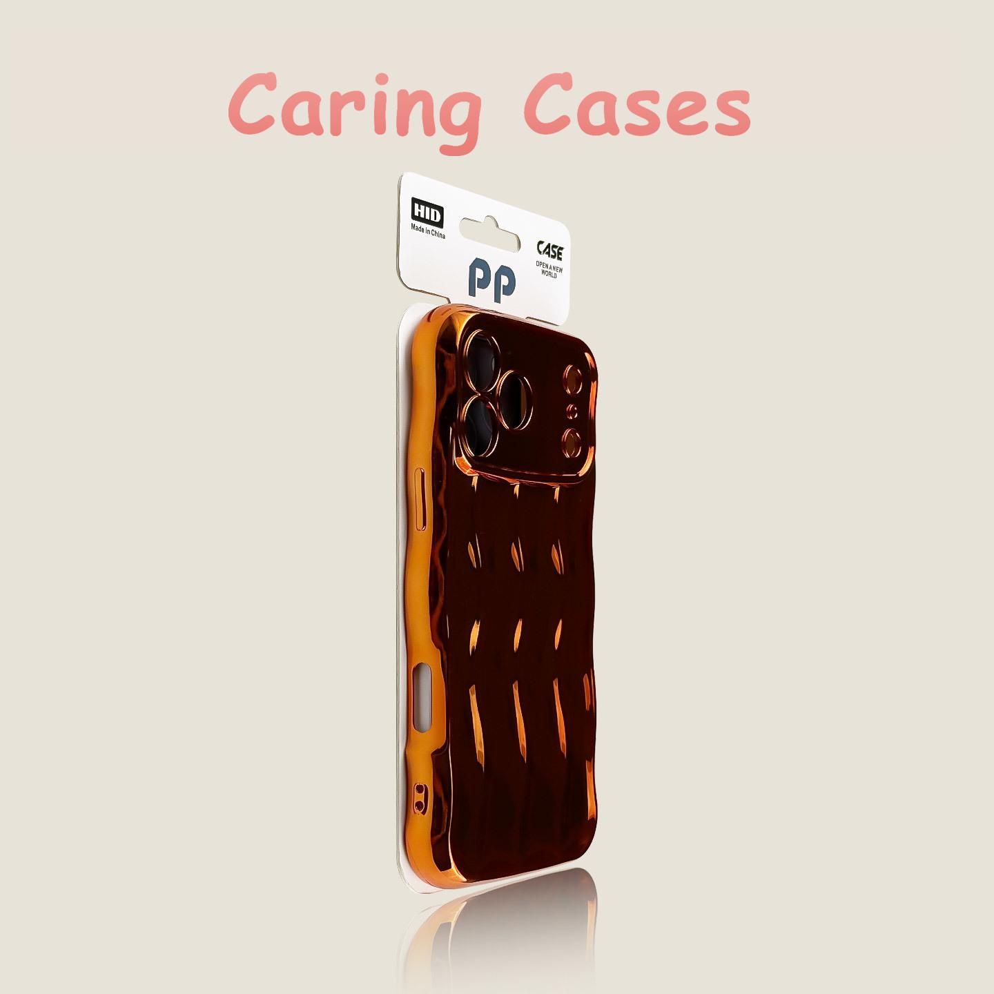 

For iPhone 17 Pro Max Case Wave Stripe Luxury New Premium Couple Style Anti-Drop Case Compatible with iPhone 16 15 14 13 iPhone 13 Pro Max помаранчевий