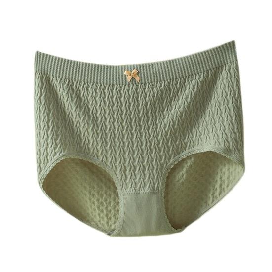 Women Panties Seamless High Waist Plus Size Tummy Control Good Breathability Solid Color Slim Fit Casual Sport