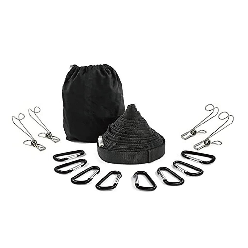 Camping Clothesline & Storage Strap: Outdoor Tent Hanging Rope for Drying Clothes