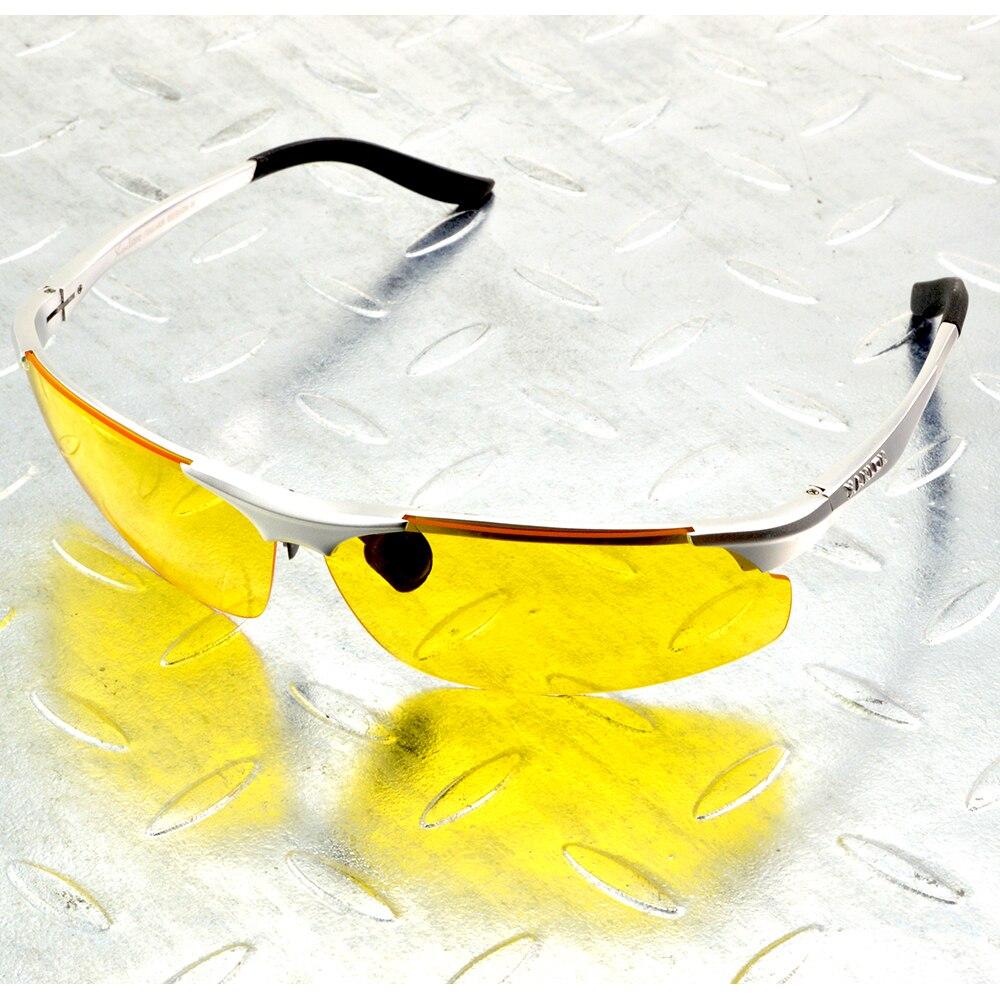 

Крутые мужские поляризационные солнцезащитные очки ночного видения из сплава Al-mg без оправы Uv400 Uv100% мужские спортивные солнцезащитные очки для вождения рыбы на открытом воздухе