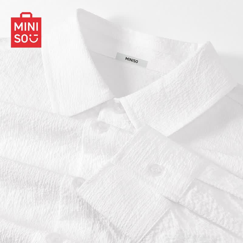 MINISO Men's Lightweight Casual Long Sleeve Shirt