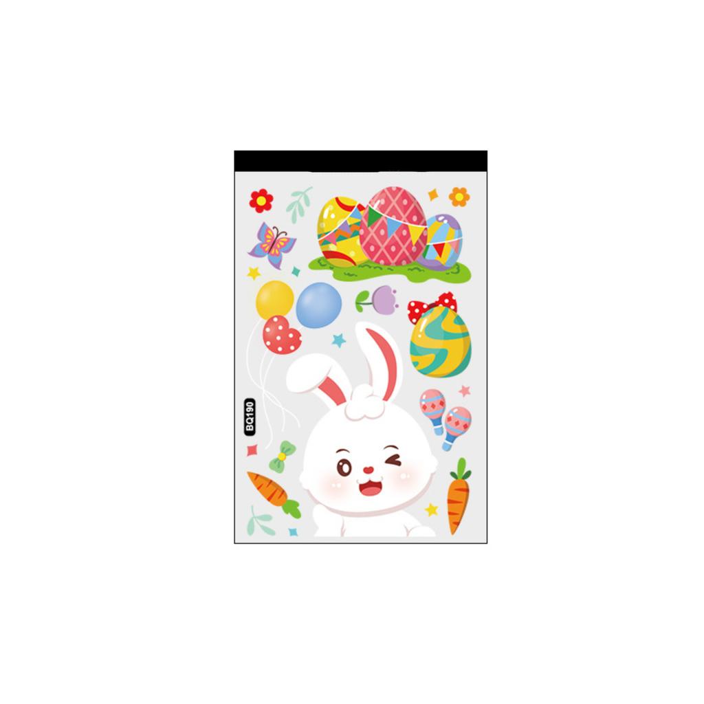 Easter Window Clings Easter Eggs Window Stickers Reusable Spring Easter Window Stickers