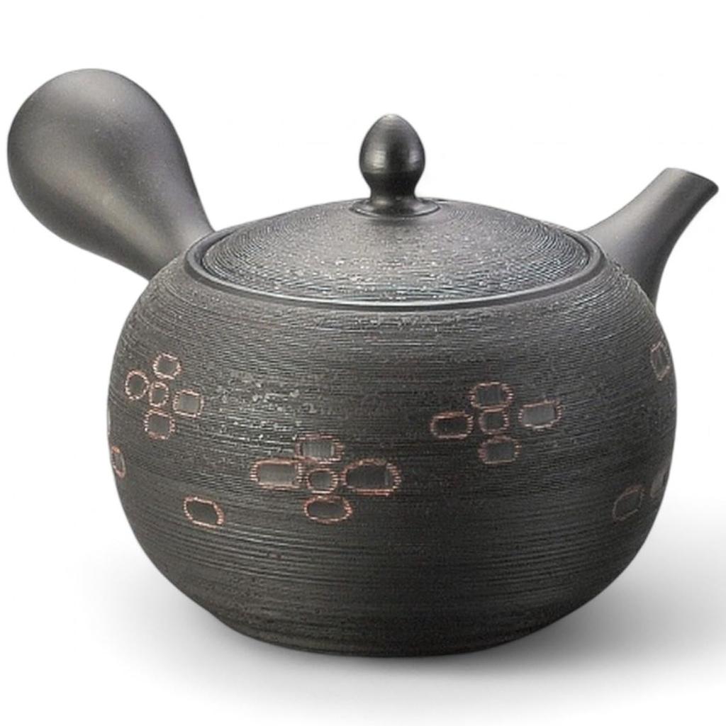 Tokoname High 400cc Tea Made In Japan J-kitchens Teapot, Ceramic, Ware, Modern, Quality, Stylish, (Obi-meshi Strainer/Large),