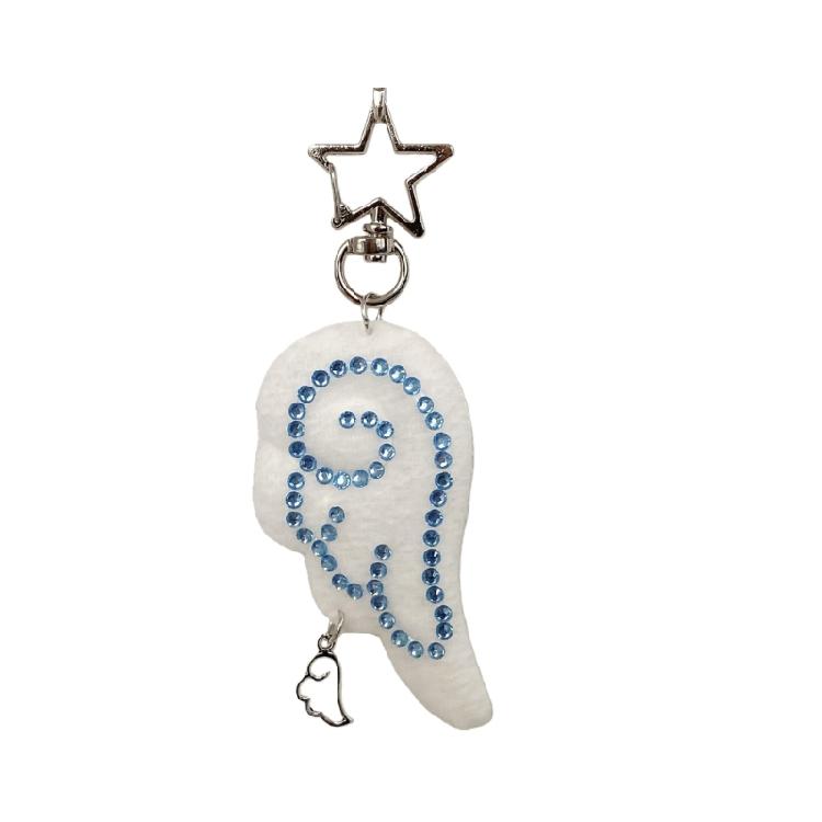 Unique Charm Themed Key Chain Backpack Ornament Artistic Wing Shape Phone Chain Elegant Decoration