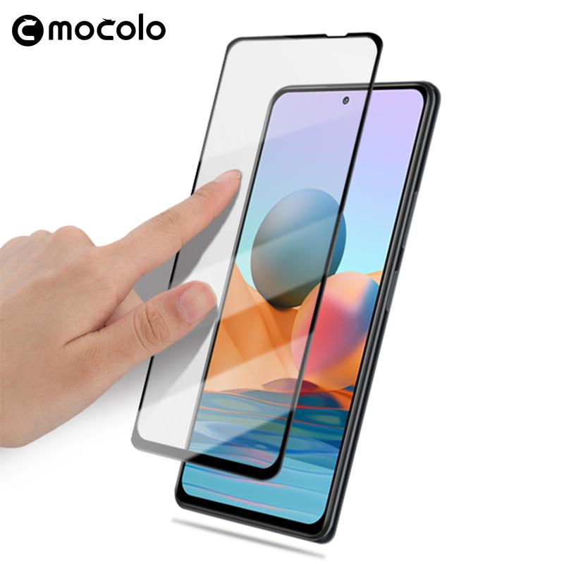 MOCOLO Anti-explosion Silk Printing Tempered Glass Full Size Screen Full Glue Film for Xiaomi Redmi Note 10 Pro 4G (India)/(Global)/Note 10 Pro Max