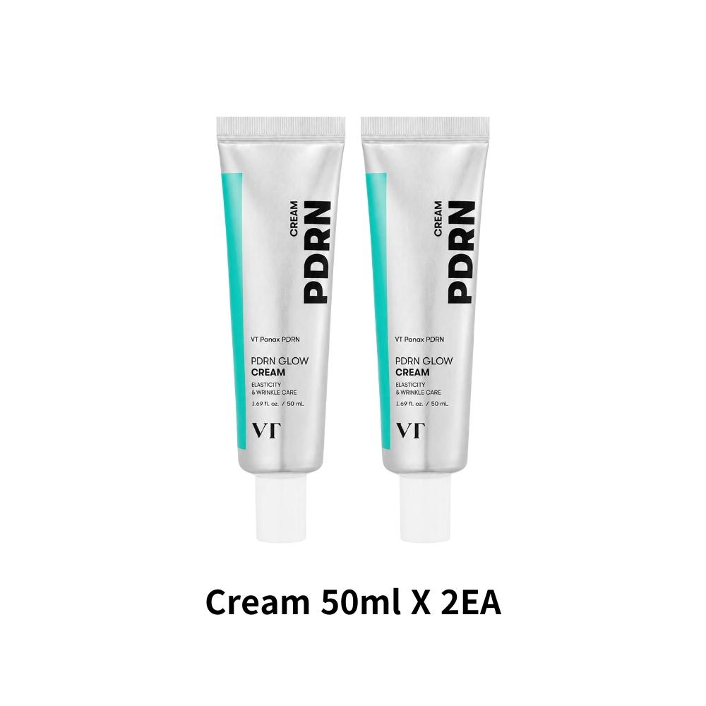 VT COSMETICS PDRN Glow Cream (50ml X 2EA / 1.69 Fl. Oz X 2EA)