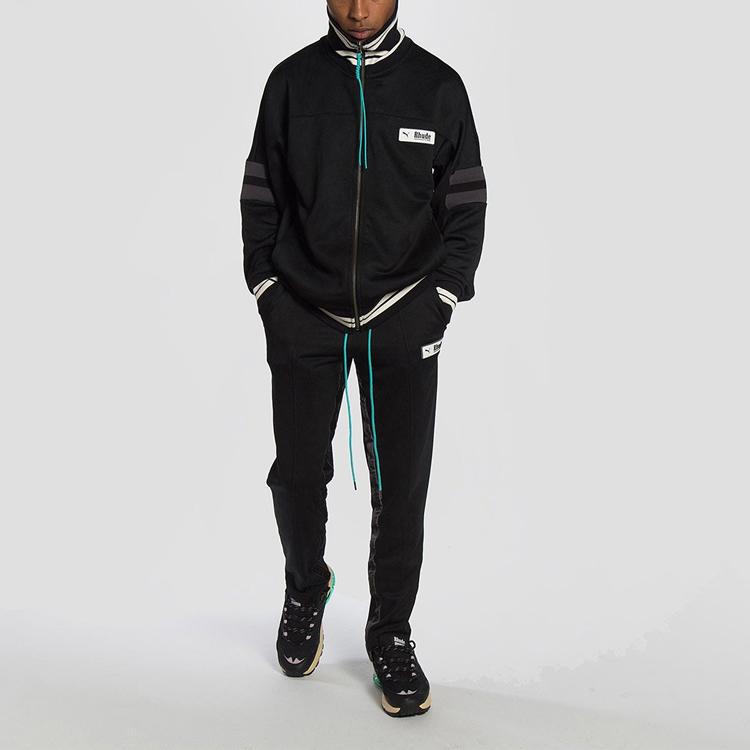 Puma Sports Collar Fitted Jacket Men Tops Black 595340-01