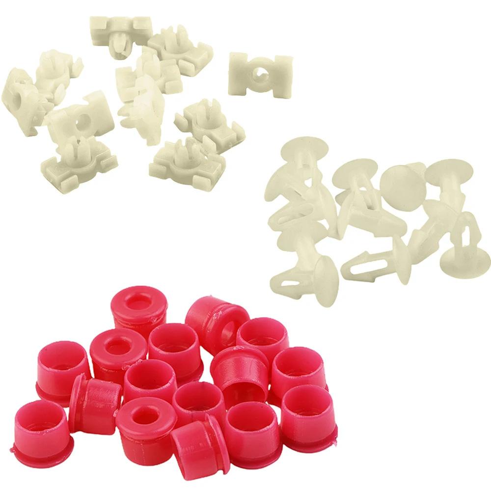60pcs Clamp Plugs Grommets Door Gasket Strip Trim Clips For Mercedes-Benz W123