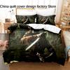3D Print Terror of Orion Space Monster Bedding Set 3Pcs Sci Fi Alien Duvet Cover Set with Pillowcases for Men Bedroom Decor