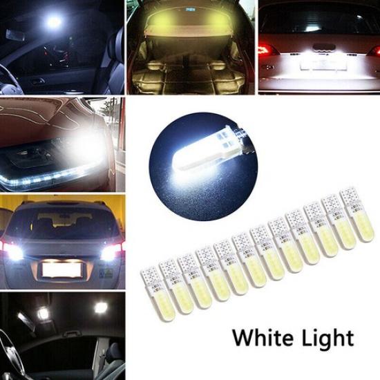 12pcs T10 194 W5W COB 2835 SMD 12LED Car License Light Bulb Super Bright White A