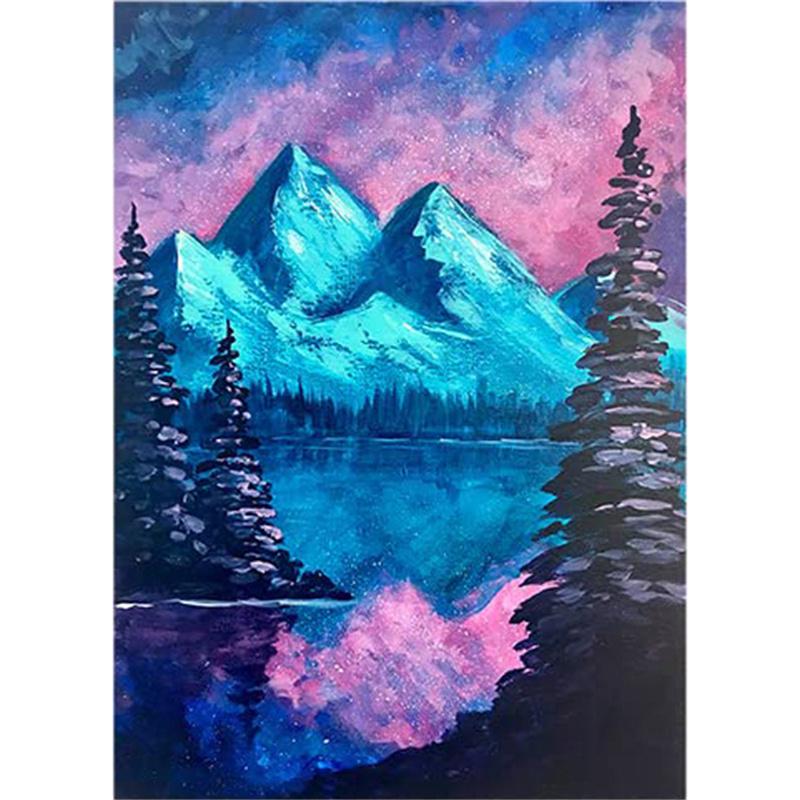 DIY Diamond Painting Beautiful Night View Cross Stitch Kit Mosaic Art Diamond Painting Full Circle/Square Diamond Home Decoration