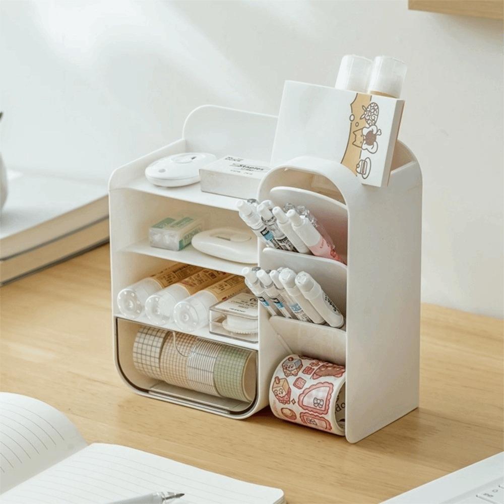 Thickened Multi-Functional Pen Bucket Multi-Layer Cosmetics Storage Box Makeup Jewelry