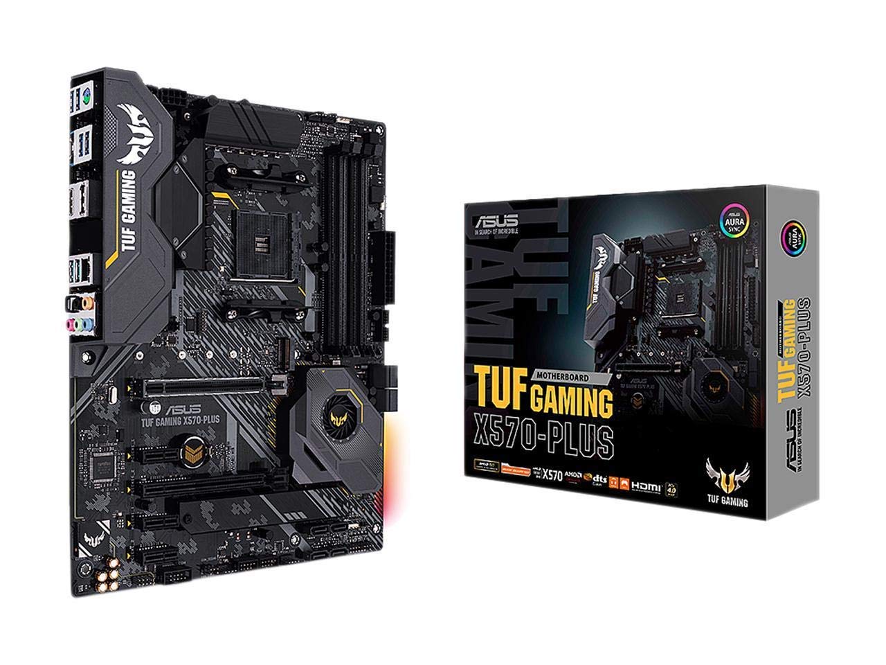 

ASUS TUF GAMING ATX Motherboard with AMD X570 and AM4 Compatible X570-PLUS