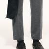 CROQUIS Men's Knitted Tapered Cropped Casual Pants