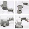 1Pcs Kitchen Sink Drain Pipe Adapter Y Shaped Basin Sewer Branch Connector Female To Male Thread Connector Fitting Accessory